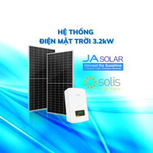 Hệ thống điện mặt trời bám tải 3Kw | Pin năng lượng mặt trời JA Solar | Inverter hòa lưới Solis | Báo giá và chi tiết