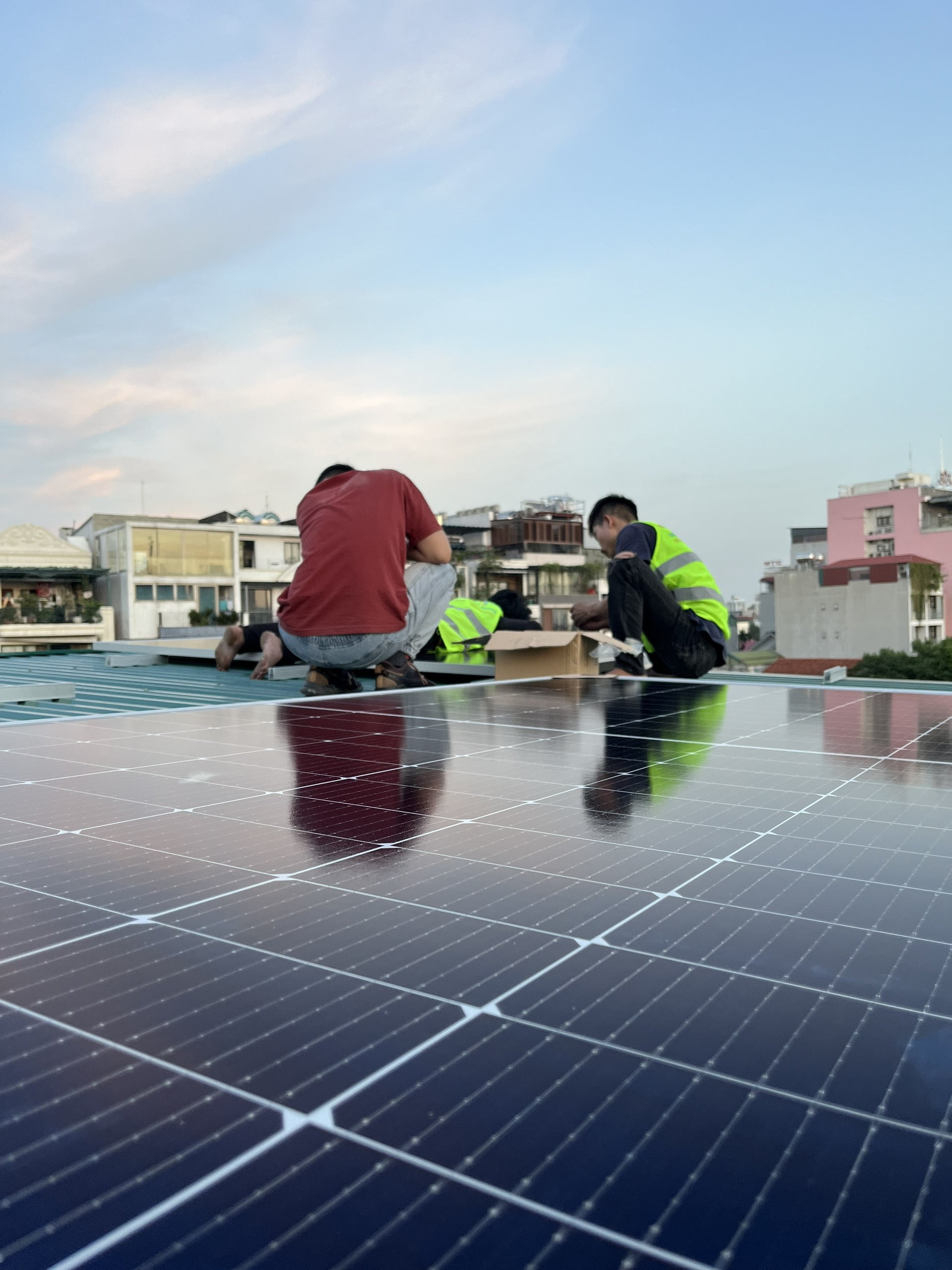 điện mặt trời 6,6kW tại Tây Hồ