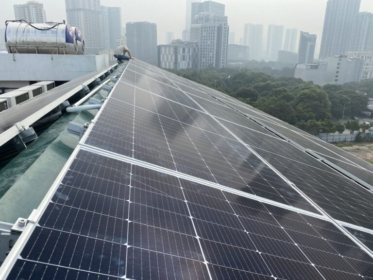 lắp điện mặt trời tại Cầu Giấy 20kW