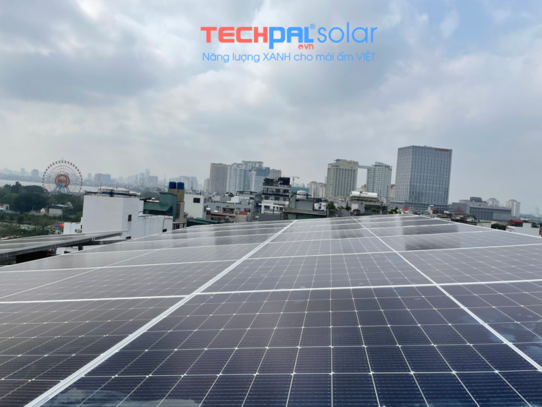 Lắp điện năng lượng mặt trời áp mái tại Tây hồ, Hà Nội