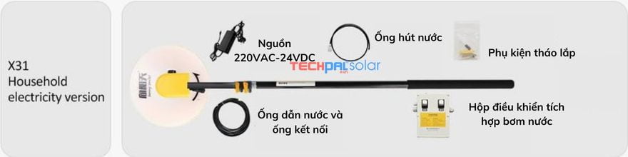 Chổi vệ sinh pin năng lượng mặt trời x31