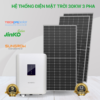Hệ thống Điện mặt trời hòa lưới bám tải 30kWp 3 pha